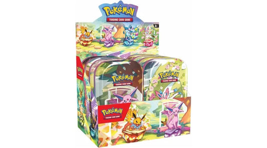Prismatic Evolutions Mini Tin Display